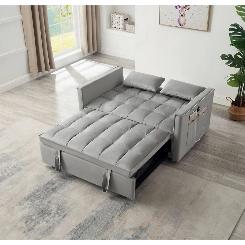 Streamdale 3-in-1 Sleeper Sofa with Usb Port