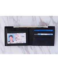 Alpine Swiss Men's Wallet Trifold Bifold Billfolds to choose from Genuine Leather