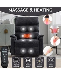 Streamdale Dual Motor Infinite Position Power Lift Recliner with Heat & Massage