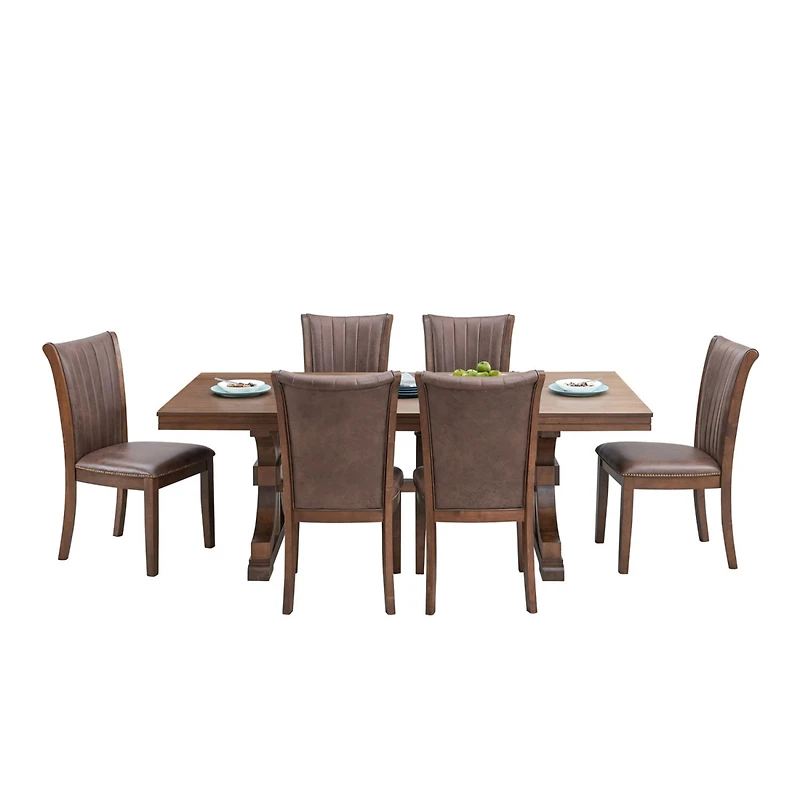 Streamdale Modern Fabric Kitchen Chairs with Open Back (Set of 2)