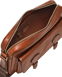 Fossil Men's Bennett Leather Courier Bag