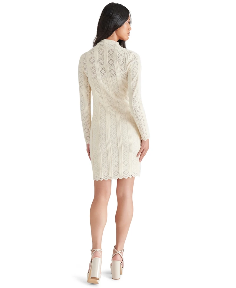 Steve Madden Women's Nafia Mock Neck Mini Dress