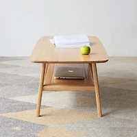 Streamdale Multipurpose Solid Wood Center Table with Storage Shelf