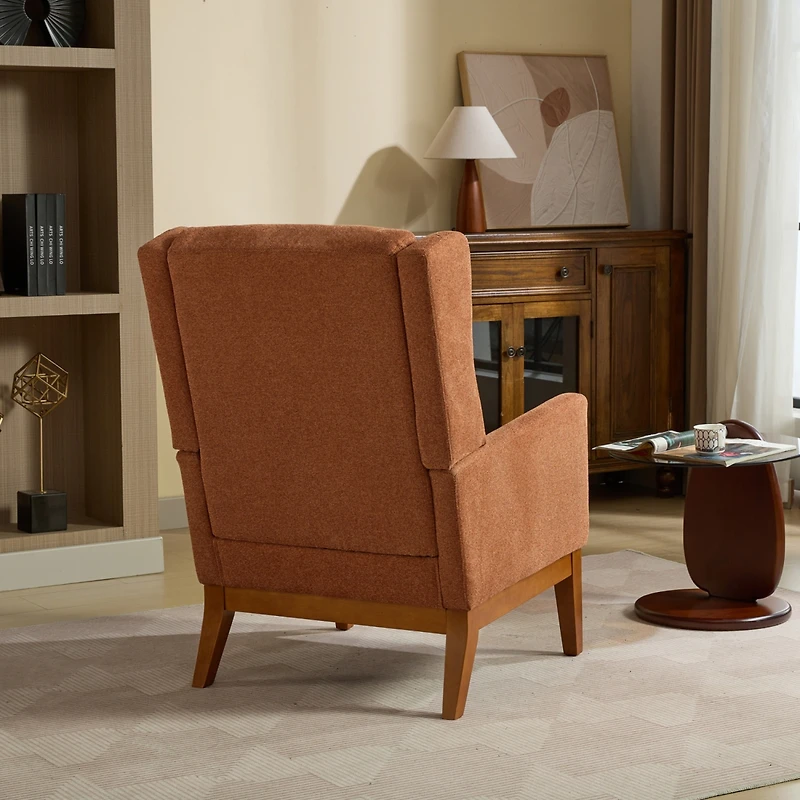 Streamdale Modern Accent Chair with Wood Legs