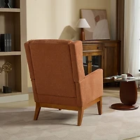 Streamdale Modern Accent Chair with Wood Legs