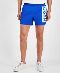 Hugo by Boss Men's Blue Logo Swim Trunks