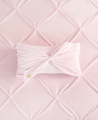 Juicy Couture Velvet Bow Decorative Pillow, 10" x 18"