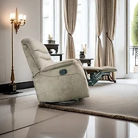 Streamdale Modern Swivel Recliner Sofa with Lumbar Support