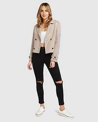 Belle & Bloom Better Off Military Peacoat Women's