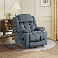 Up to 350 Lbs Power Lift Recliner Chair Heavy Duty Motion Mechanism with 8-Point Vibration Massage and Lumbar Heating