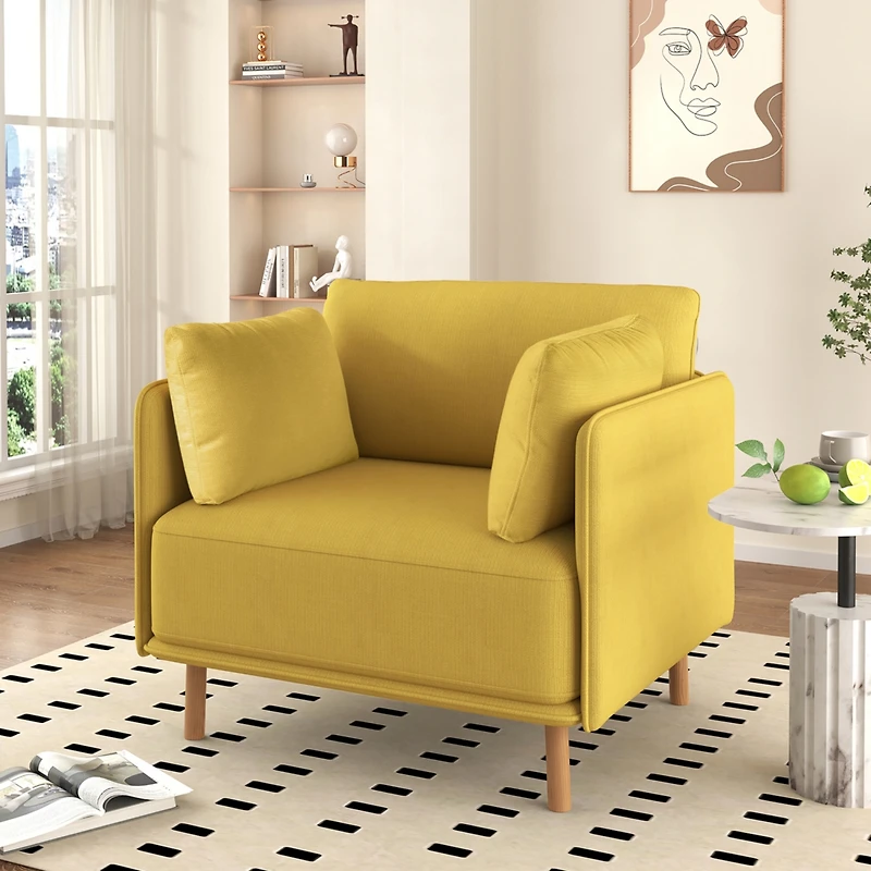 Streamdale Modern Upholstered Accent Chair, Cozy Seating