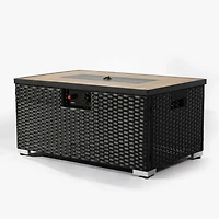 Streamdale Rattan Fire Pit Table with Tile Top