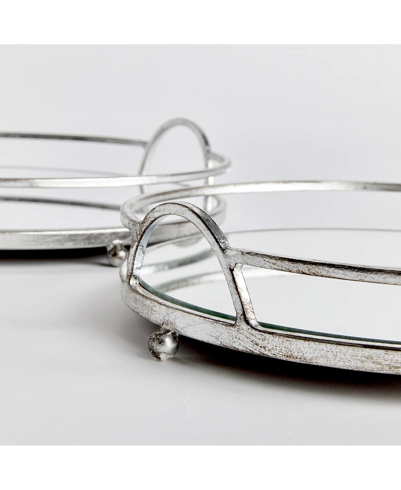 Hudson Mirrored Trays St/2