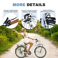 Streamdale 7-Speed Vintage Commuter Bike (26")