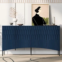 Streamdale Elegant Curved Door Sideboard for Modern Spaces