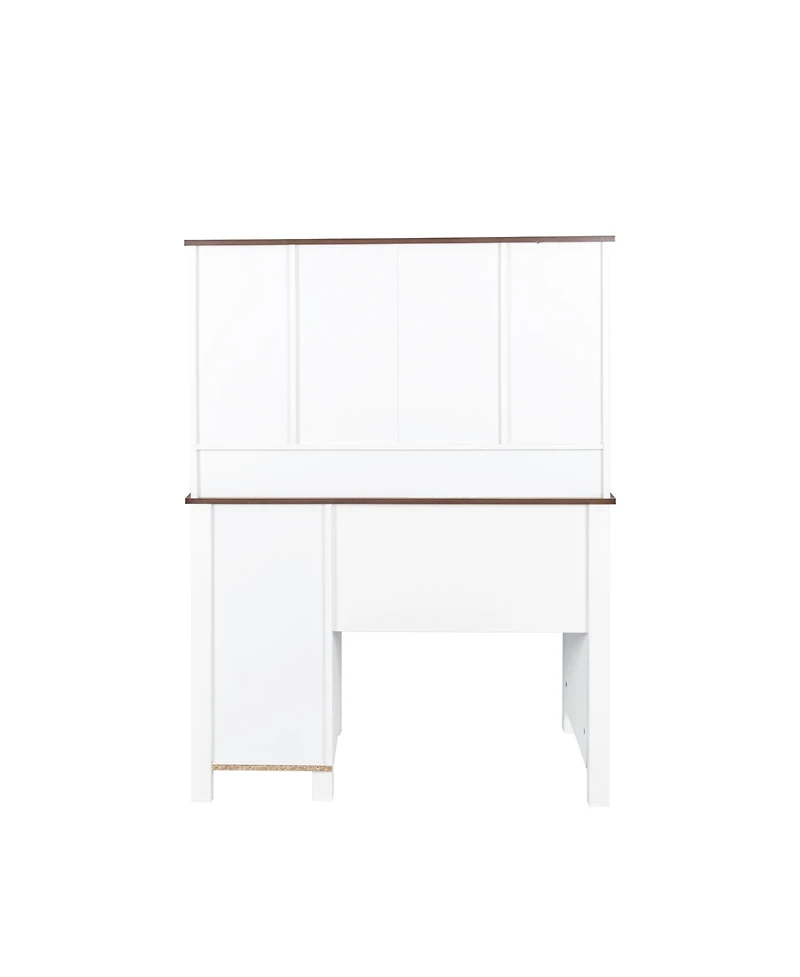 Streamdale Farmhouse Vanity with Mirror, Lights & Storage