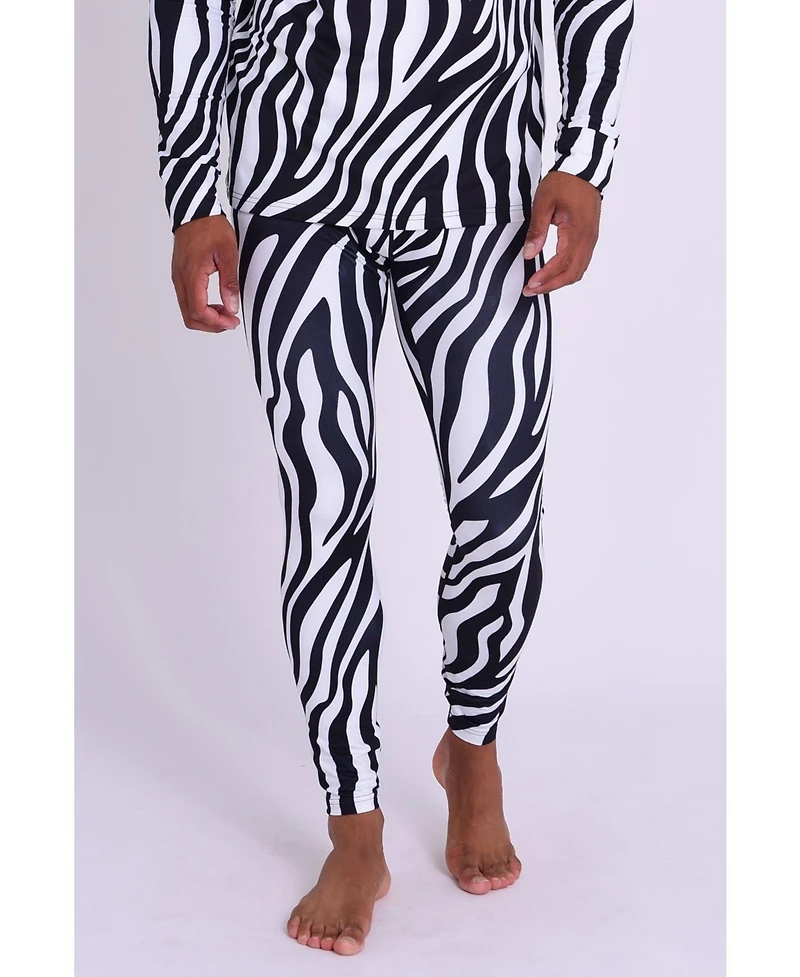 Oosc Clothing Men's Baselayer Pant - Hotel California Zebra Print