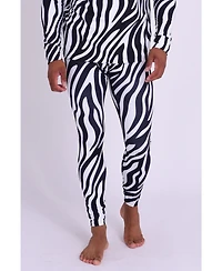 Oosc Clothing Men's Baselayer Pant - Hotel California Zebra Print