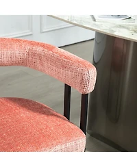 Streamdale Chenille Accent Chair for Living Room (Pink)