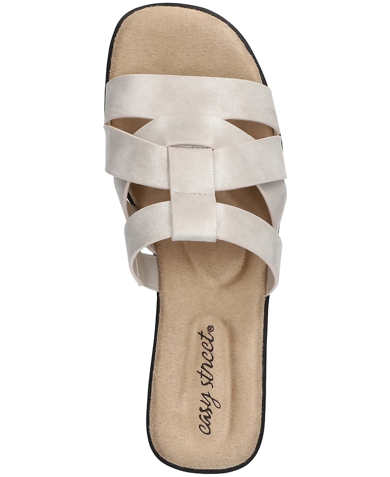 Easy Street Women's Lakeport Comfort Slide Sandals