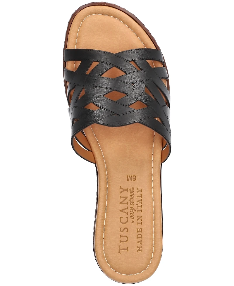 Easy Street Women's Edda Wedge Heel Sandals