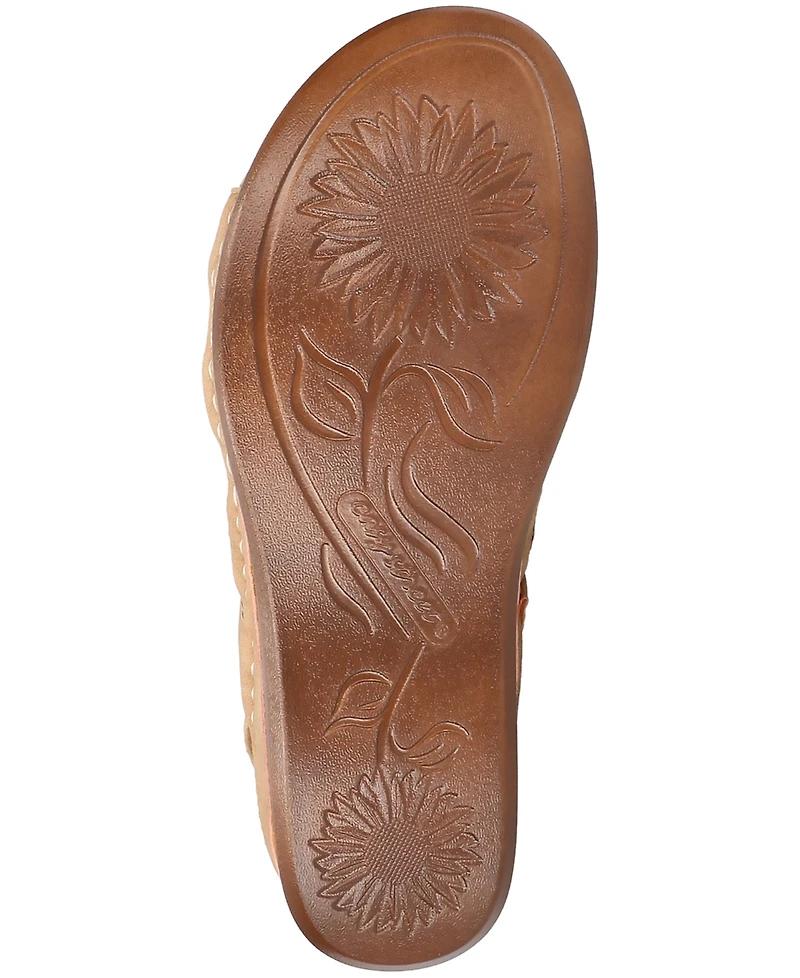Easy Street Women's Alexi Slingback Wedge Sandals