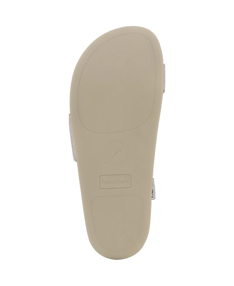 Franco Sarto Women's Blair Toe Loop Round Flat Sandals