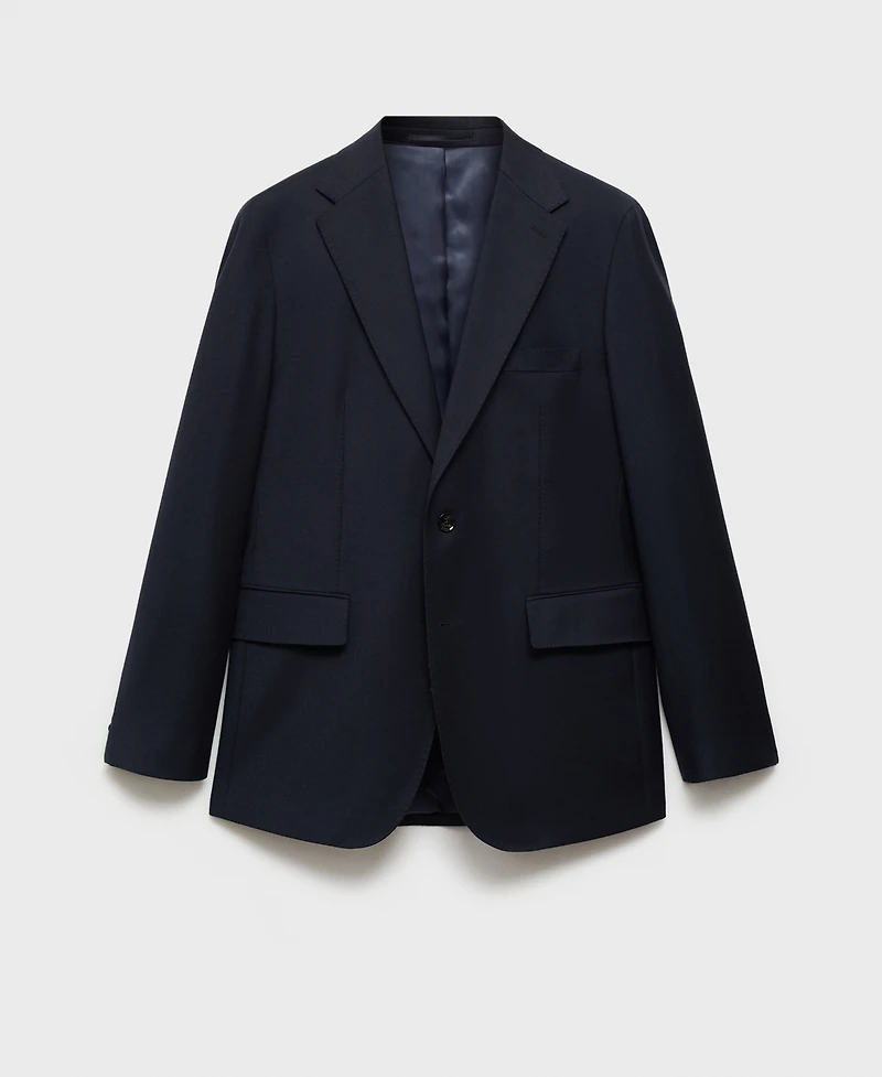Mango Men's Slim-Fit Virgin Wool Suit Blazer