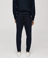 Mango Men's Cord Cotton Joggers