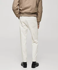 Mango Men's Regular-Fit Corduroy Pants