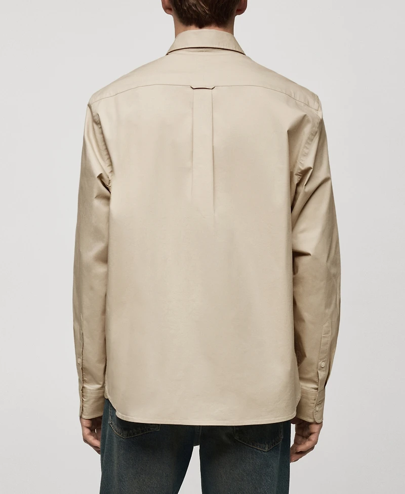 Mango Men's Regular-Fit Cotton Shirt