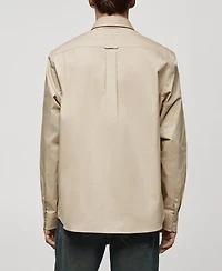 Mango Men's Regular-Fit Cotton Shirt