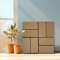 Streamdale Furniture Streamdale Durable Composite Deck Tiles (Set of 20)