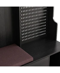 Streamdale Multi-purpose Hallway Hall Tree with Bench and Pegboard