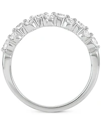 Diamond Horizontal Cluster Ring (1 ct. t.w.) in 14k White Gold