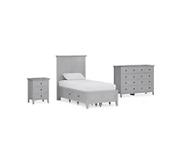 Hedworth Twin Storage 3-Pc. Set (Bed, Dresser & Nightstand)