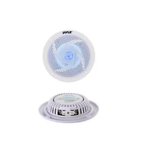 Pyle 4" Waterproof Marine Led Speakers - 100W, Low-Profile, Blue Led, 2-Way (PLMRS43WL)