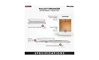 Rev-a-Shelf Kitchen Cabinet Pullout Shelf Organizer, 21 x 20 In, 5WB1-2120CR-1