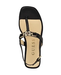 Guess Women's Reality G-Elite T-Strap Flat Sandals