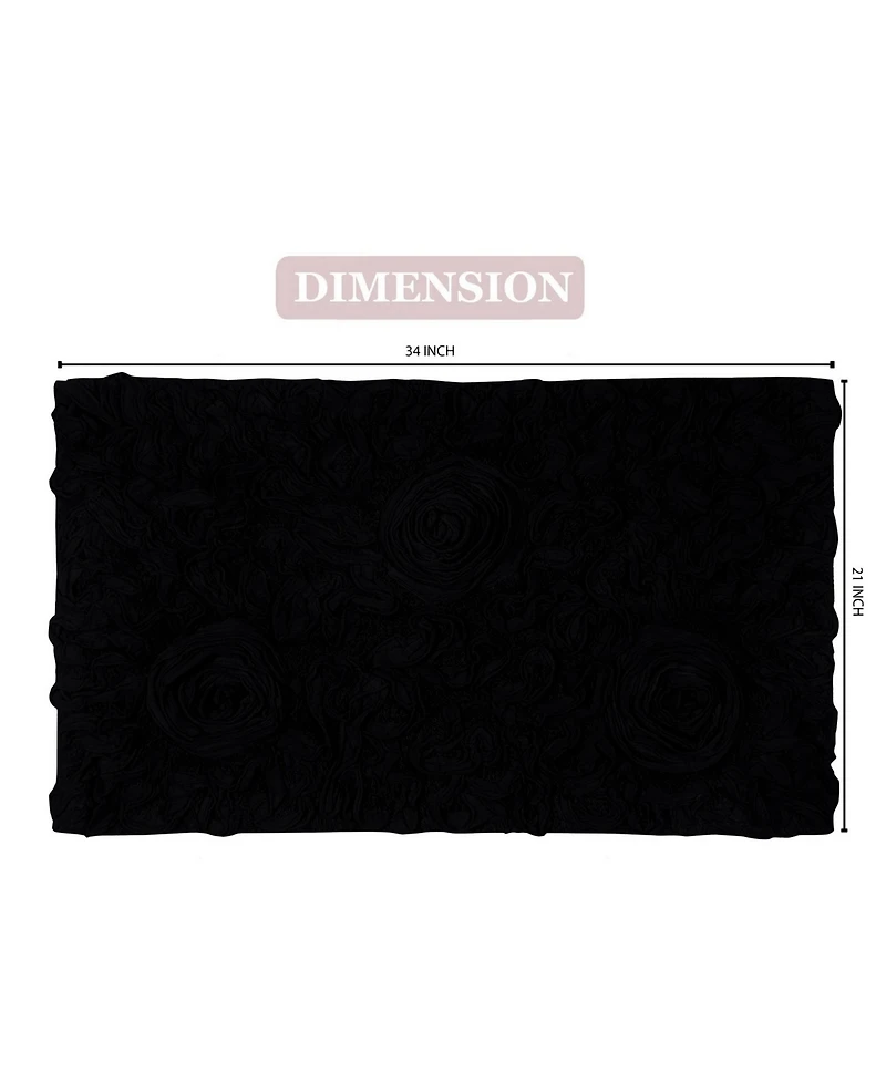 Home Weavers Bell Flower Bath Rug