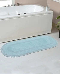 Home Weavers Hampton Crochet Reversible Bath Rug, 21" x 54"