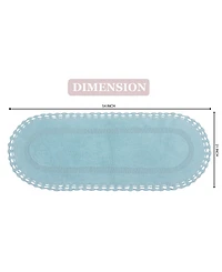 Home Weavers Hampton Crochet Reversible Bath Rug, 21" x 54"