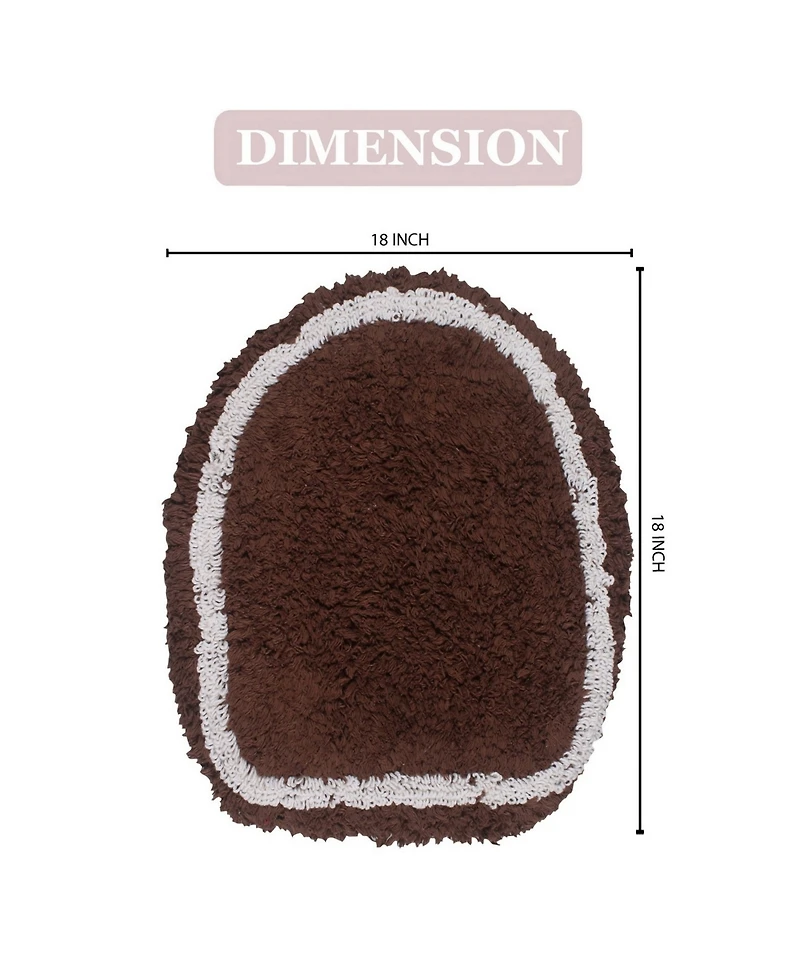 Home Weavers Allure Bathroom Lid Cover, 18" x