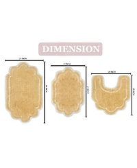 Home Weavers Allure Bathroom -Pc. Bath Rug Set