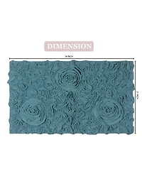 Home Weavers Bell Flower Bath Rug, 21" x 34"