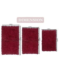 Home Weavers Bell Flower -Pc. Bath Rug Set