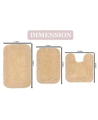 Home Weavers Radiant 3-Pc. Bath Rug Set