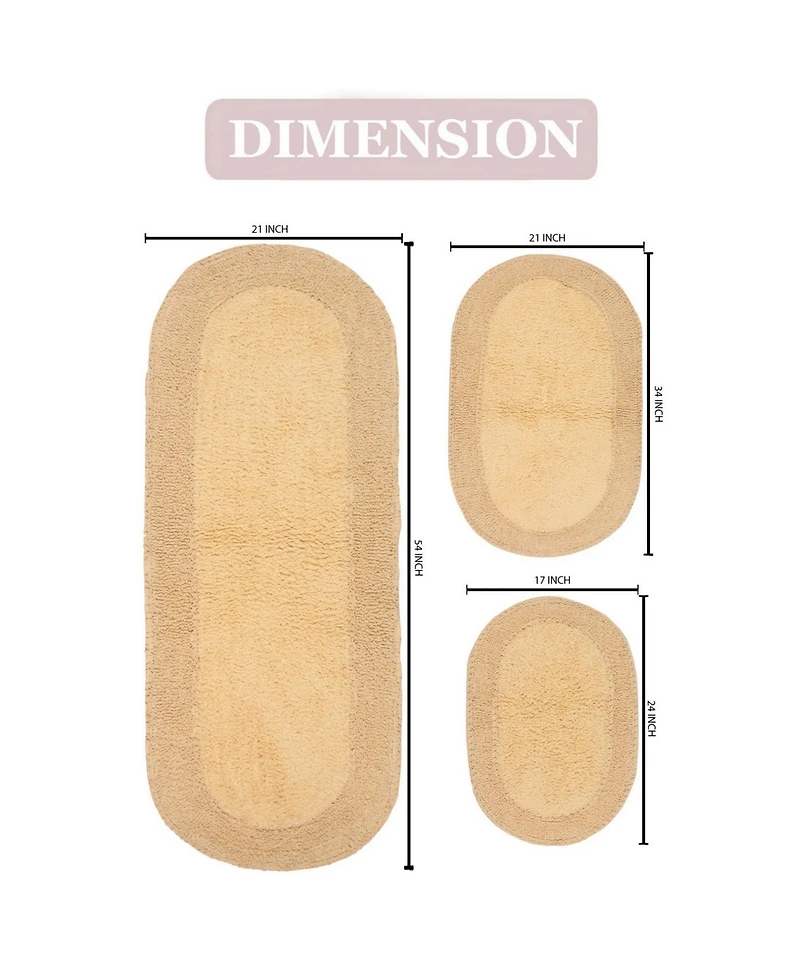 Home Weavers Double Ruffle -Pc. Bath Rug Set