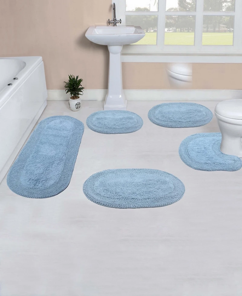 Home Weavers Double Ruffle -Pc. Bath Rug Set