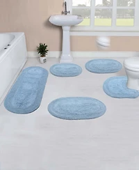 Home Weavers Double Ruffle -Pc. Bath Rug Set